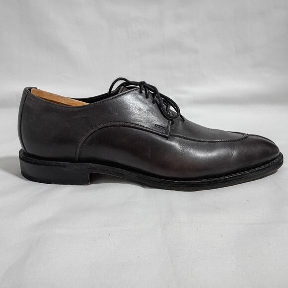 Allen Edmonds Crosby Street Shoes 9D Carbon Dark Brown Split Toe Derby main image 3